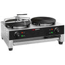 Crêpe steketakke - mekanisk termostat - 2 plater - Ø 400 mm - inkl. trespreder