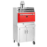 Charcoal - Kullgrill - 920 mm - med ristehylle og underdel - 2 grillrister - rød
