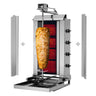 Elektrisk Kebabgrill - justerbare varmeelementer - 7,20 kW - maks. 60 kg - inkl. 2 dører og oppsamlingskar