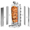 Gass Kebabgrill - 5 brennere - maks. 80 kg - inkl. 2 sprutskjermer og 2 dører