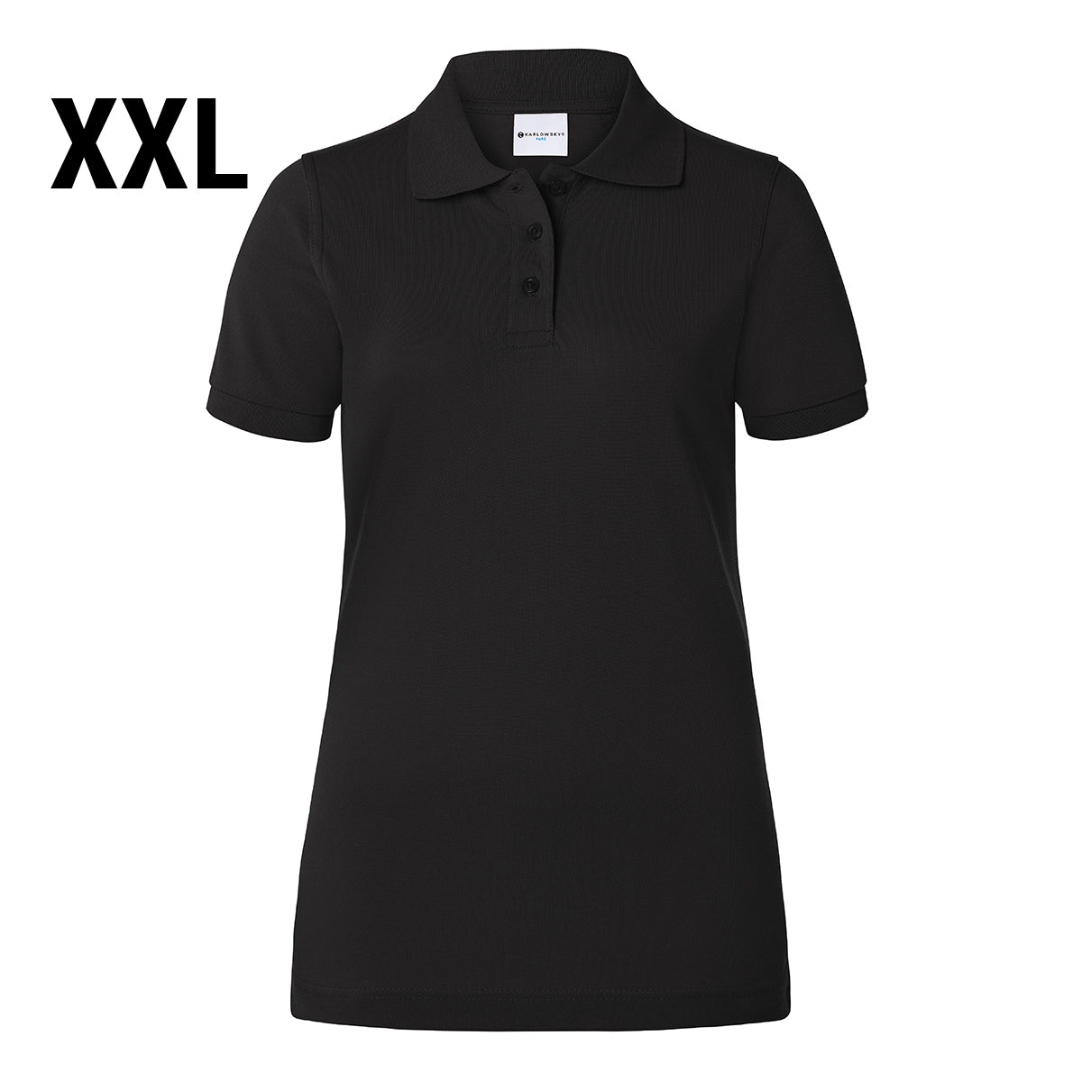 Karlowsky - Arbeidstøy Poloskjorte for kvinner Basic - Svart - Størrelse: 2XL