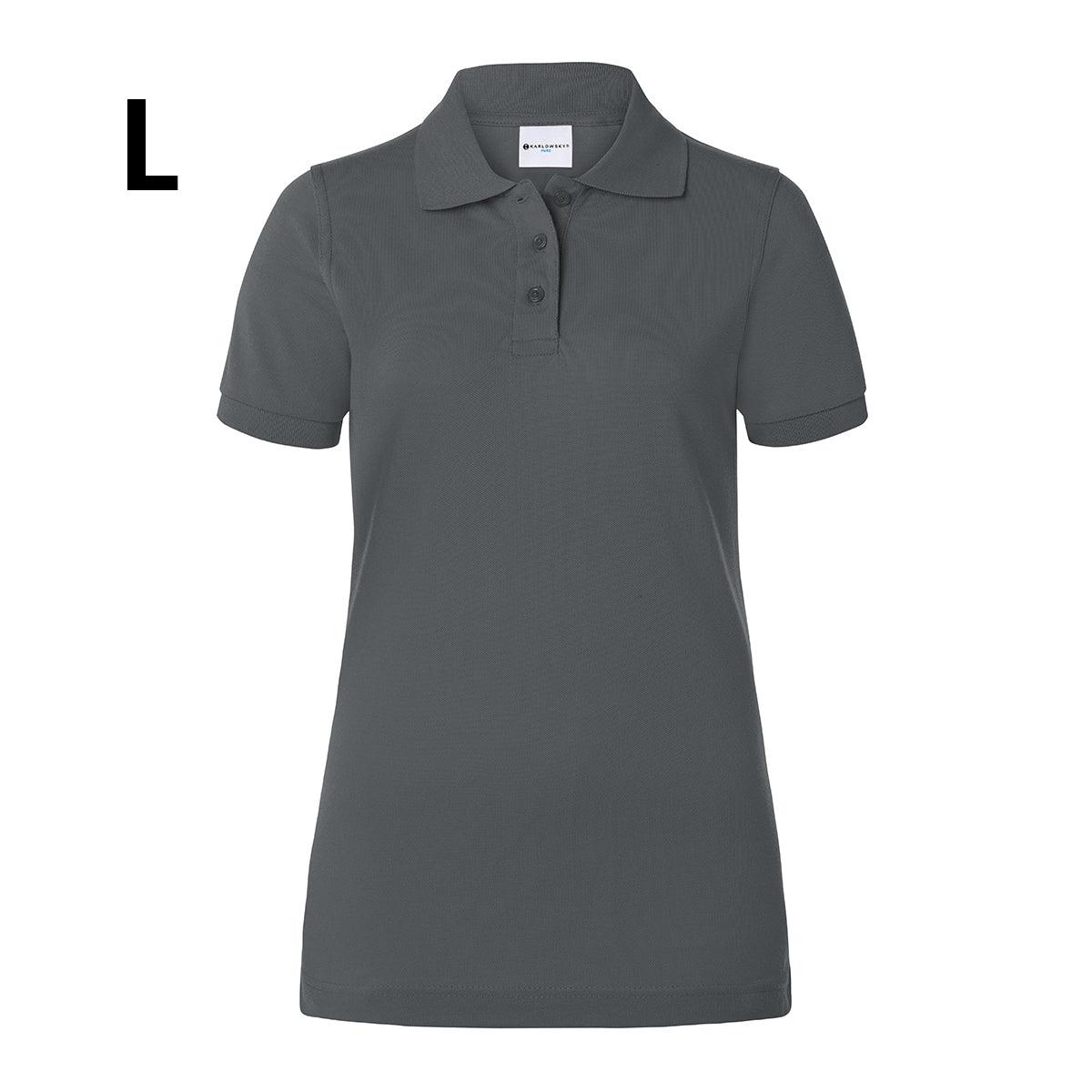 Karlowsky - Arbeidstøy Poloskjorte for kvinner Basic - Antrasitt - Størrelse: L