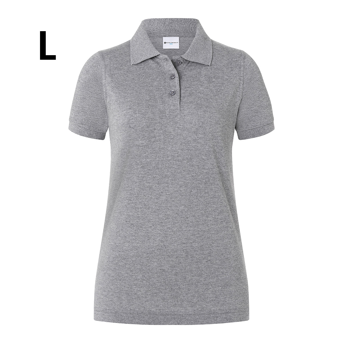 Karlowsky - Arbeidstøy Poloskjorte for kvinner Basic - Lys grå - Størrelse: L