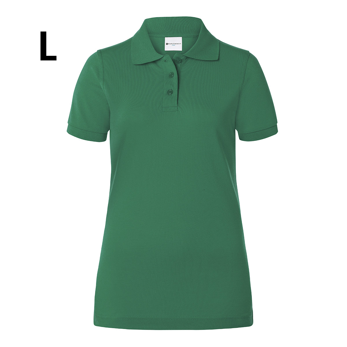 Karlowsky - Arbeidstøy Poloskjorte for kvinner Basic - Skoggrønn - Størrelse: L