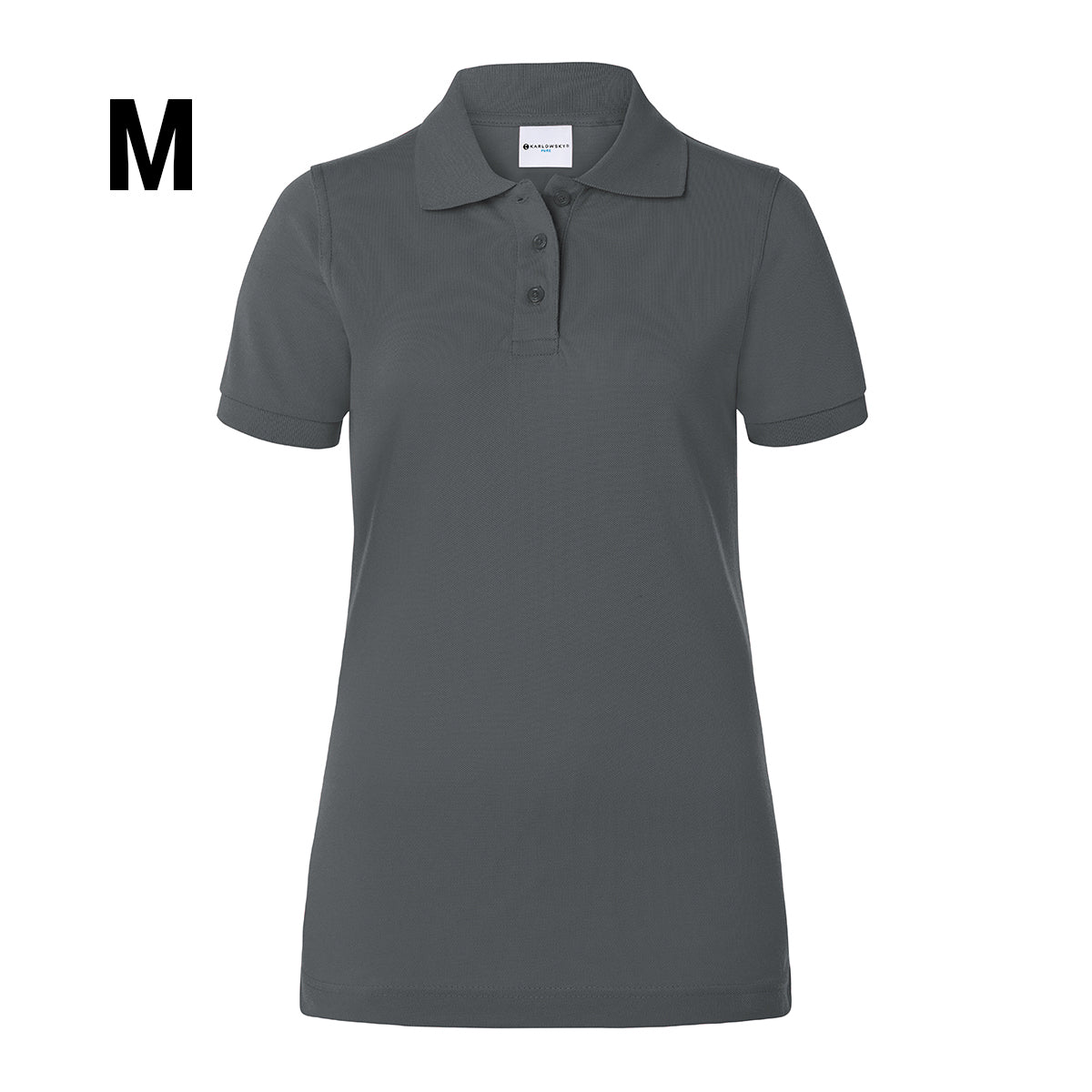 Karlowsky - Arbeidstøy Poloskjorte for kvinner Basic - Antrasitt - Størrelse: M