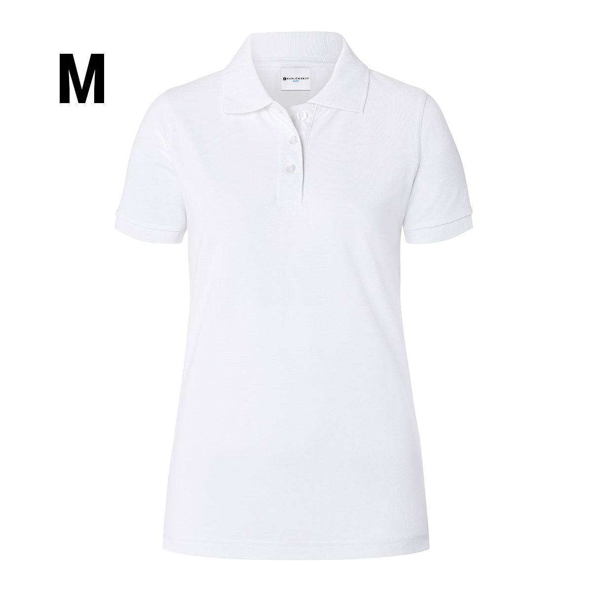(6 Stykker) Karlowsky - Damer Arbeidstøy poloskjorte Basic - Hvit - Størrelse: M