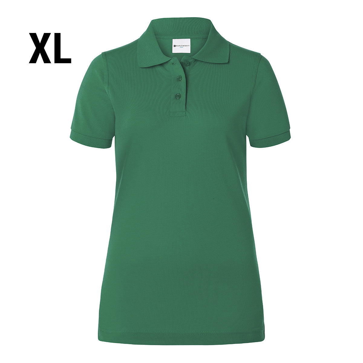 Karlowsky - Arbeidstøy Poloskjorte for kvinner Basic - Skoggrønn - Størrelse: 2XL