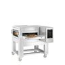Gass belteovn for pizza - 1550x2000 mm - for Ø 30 cm pizza - opptil 350 °C - digitalt touchpanel - stabelbar - Båndbredde: 650 mm - 105 pizzaer/time - inkl. understell