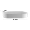 (6 stk.) Dessertskål PERA Weiß - porselen - oval - 200x90 mm - hvit