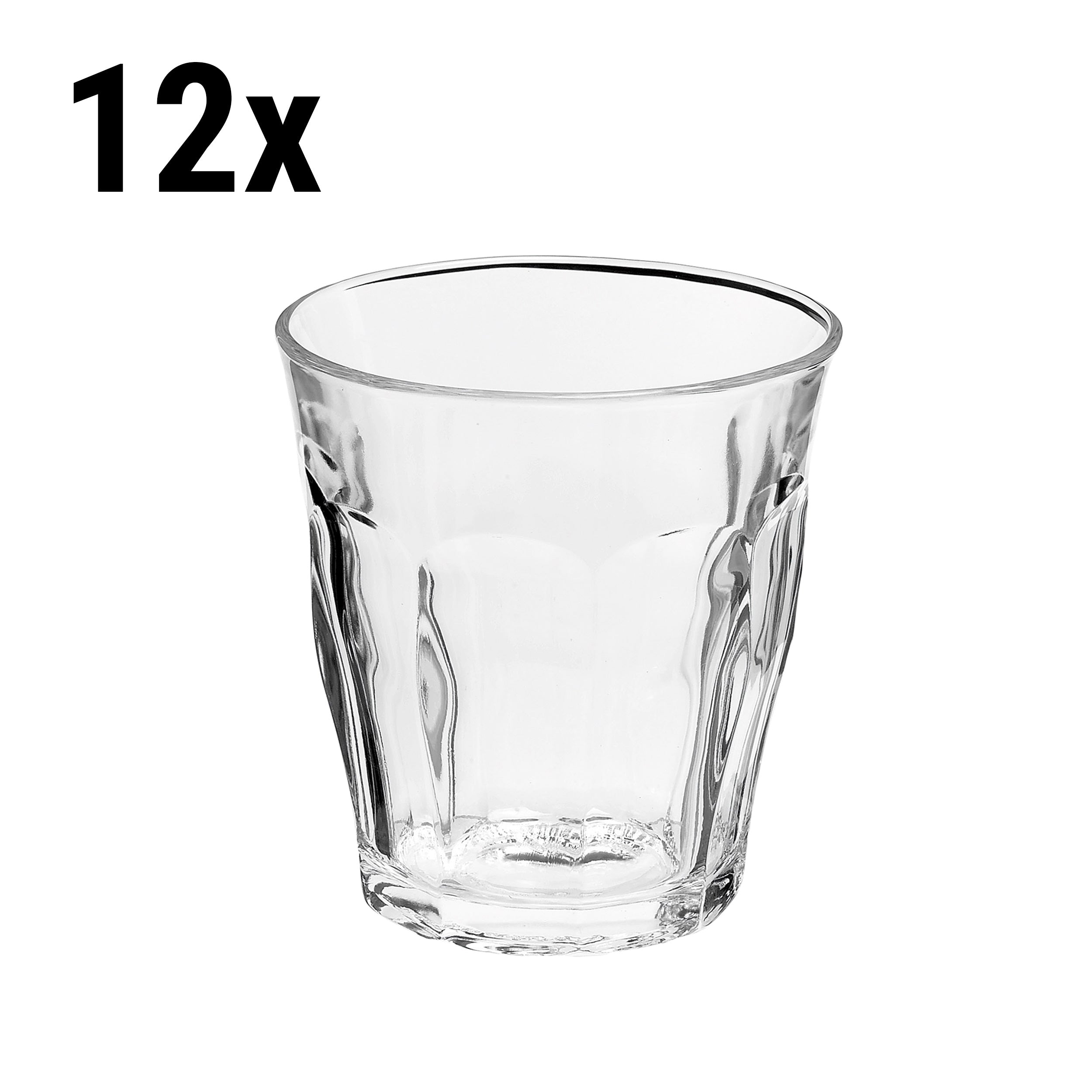 (12 stk.) Duralex All Purpose Drikkeglass - ISTANBUL - 160 ml - Gjennomsiktig