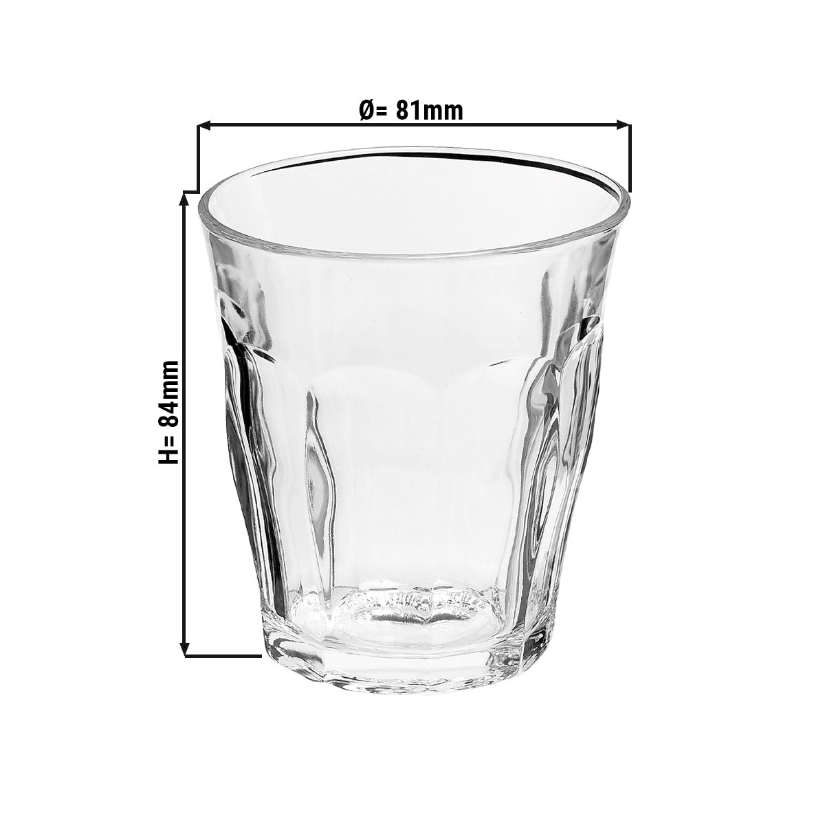 (6 stk.) Duralex All Purpose Drikkeglass - ISTANBUL - 220 ml - Gjennomsiktig