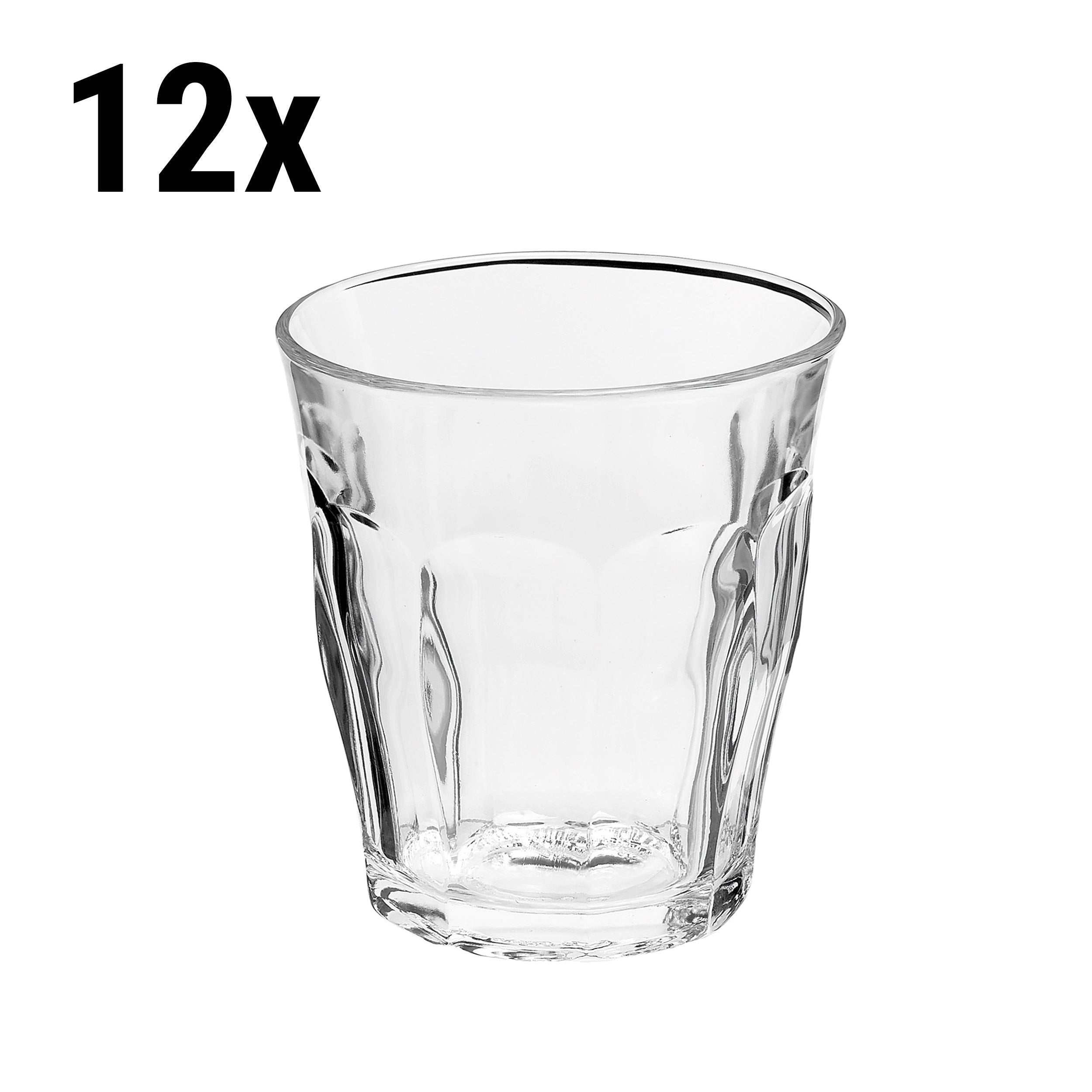 (12 stk.) Duralex All Purpose Drikkeglass - ISTANBUL - 220 ml - Gjennomsiktig