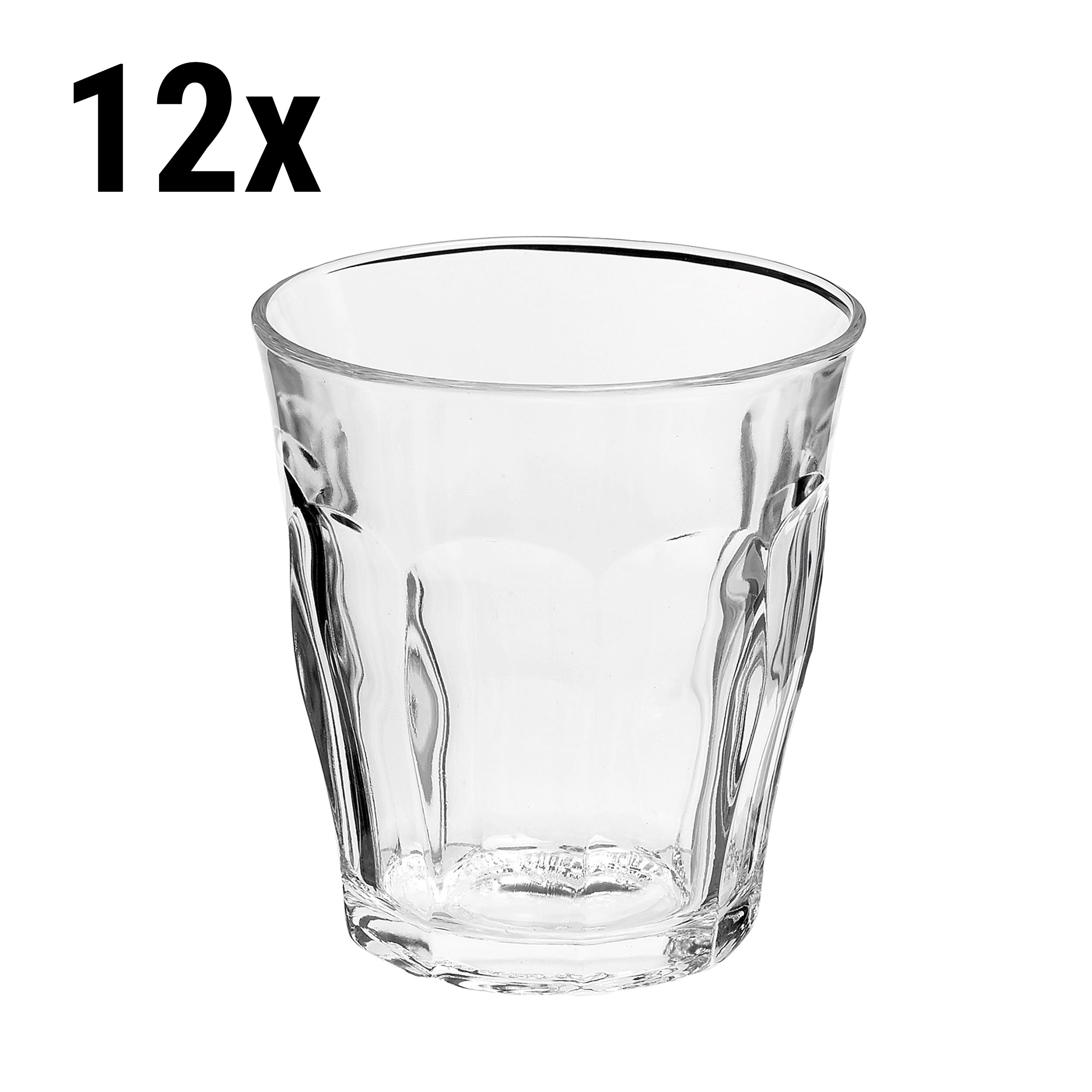 (12 stk.) Duralex All Purpose Drikkeglass - ISTANBUL - 250 ml - Gjennomsiktig