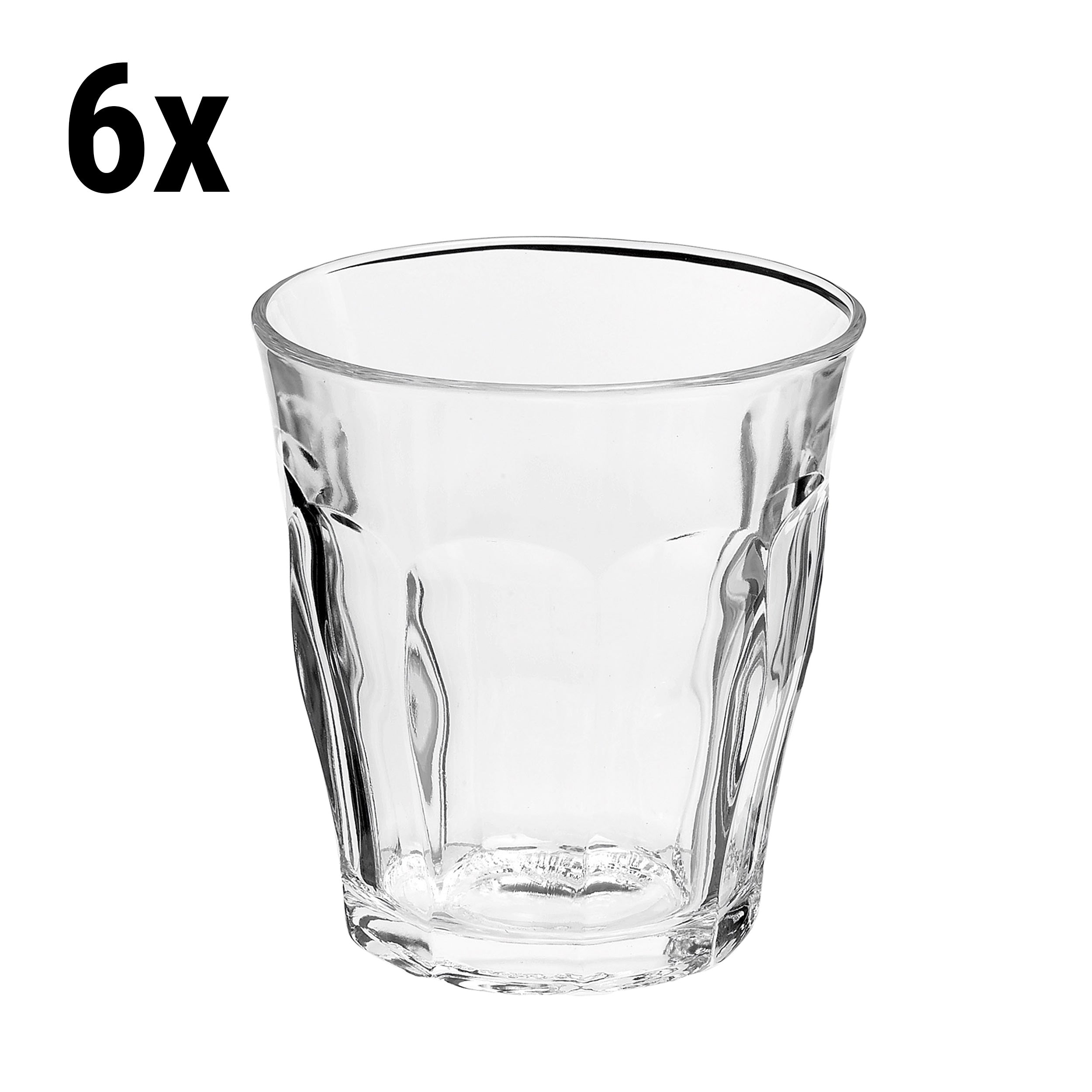 (6 stk.) Duralex All Purpose Drikkeglass - ISTANBUL - 250 ml - Gjennomsiktig