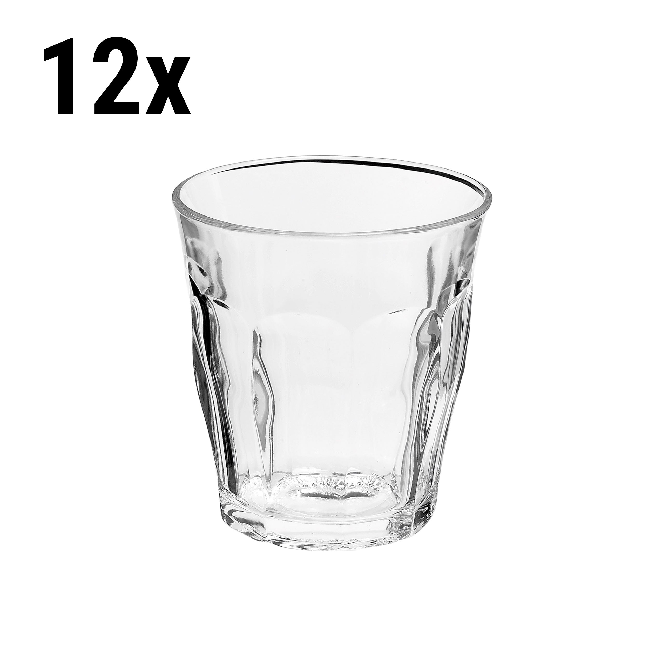 (12 stk.) Duralex All Purpose Drikkeglass - ISTANBUL - 90 ml - Gjennomsiktig