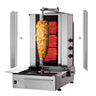 Elektrisk Kebabgrill - justerbare varmeelementer - 3 soner - 5,40 kW - maks. 40 kg - inkl. 2 dører