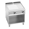 Flatgrill elektrisk - 13,2 kW - glatt/rillet - inkl. åpent understell