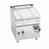 Elektrisk tippstekepanne - 80 l - 9,6 kW - med manuell tipping (håndhjul) og vannkran