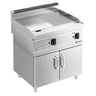 Flatgrill Elektrisk - 8,1 kW - glatt/rillet - Stekeflate: 795x535 mm - inkl. underskap - 2 dør(er)
