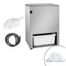 Isknuser - 5,0 kg/min - 140 W - inkl. 5 kg beholder - rustfritt stål