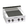 Komfyr elektrisk - 800x700 mm - 12,0 kW - 4 plater