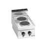 Komfyr elektrisk - Lorenzo 700 - 400x714 mm - 5,2 kW - 2 plater runde