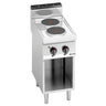 Komfyr elektrisk - Lorenzo 700 - 400x714 mm - 5,2 kW - 2 plater runde - åpent stativ