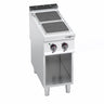 Komfyr elektrisk - Lorenzo 900 - 400x900 mm - 7,0 kW - 2 plater - åpent stativ