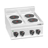 Elektrisk kokketopp 4 runde plater (8 kW)