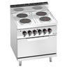 Komfyr elektrisk - Lorenzo 700 - 10,4 kW - 4 plater - inkl. elektrisk ovn statisk - 7,5 kW