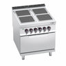 Komfyr elektrisk - Lorenzo 900 - 800x900 mm - 14,0 kW - 4 plater - inkl. elektrisk ovn statisk - 7,5 kW