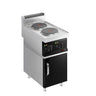 Komfyr elektrisk Mario 700 - 400x700 mm - 4,6 kW - 2 plater - inkl. underskap med 1 dør