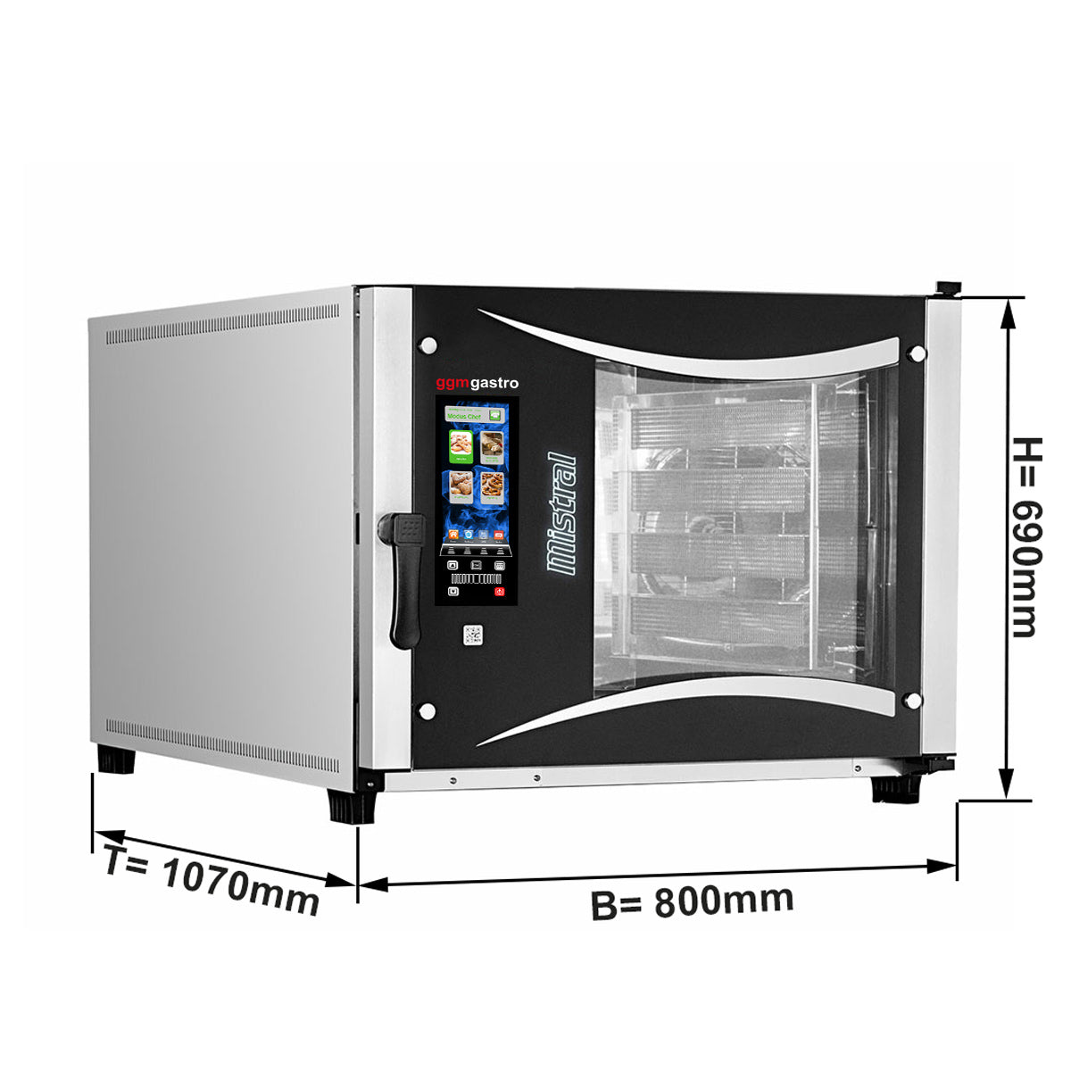 Bakeri elektrisk Kombidemper - Touch - 5x EN 60x40