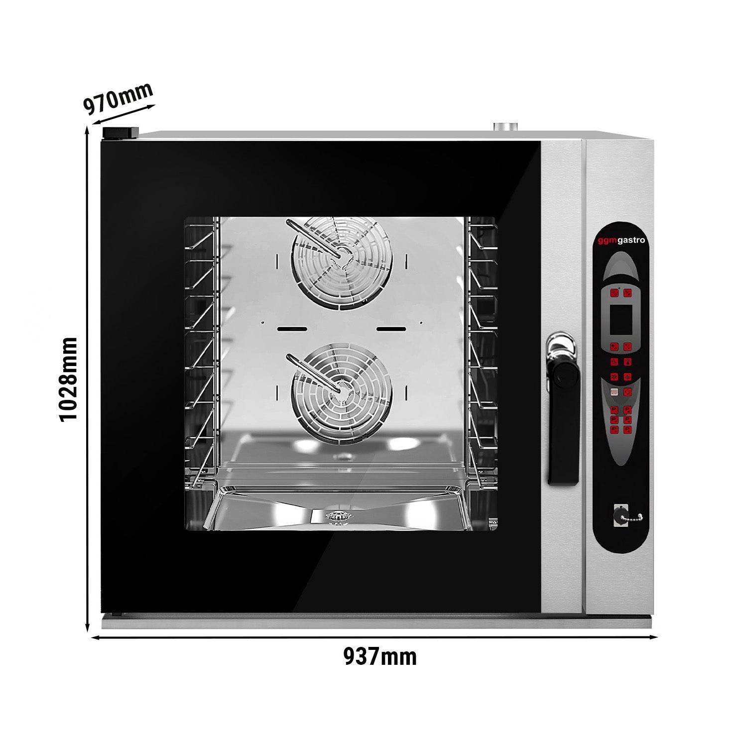 Kombidamper for bakerier - Digital - 2,4″ LCD-display - 6x EN 60x40