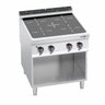 Keramisk koketopp - Lorenzo 900 - 800x900 mm - 16,0 kW - 4 kokesoner - åpent stativ