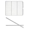 Bæregitter (plastbelagt) inkl. rustfrie skinner - GN 2/1 - 650x530 mm - passer til KG700ND, KG700GND, KS1400ND, KS1400GN, TS700N, TG700ND, TS1400N og TS1400GN