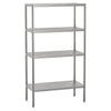 Hylle i rustfritt stål ECO 1,0 x 0,5 m - med 4 hyller (JUSTERBAR)