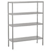 Hylle i rustfritt stål ECO 1,4 x 0,5 m - med 4 hyller (JUSTERBAR)