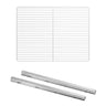 Bærerist (plastbelagt) for flasker inkl. rustfrie stålskinner - GN 1/1 - for BGI-drikkekjølebenker: dybde 325 mm