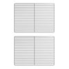 (2 stk.) Bæregrill i rustfritt stål - for flasker - GN 2/1 - 530x650 mm - passer til serien GN 2/1 (glasskjøleskap)