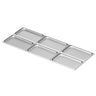 (6 stk.) GN-kantine i rustfritt stål GN 1/1 - Høyde: 20 mm