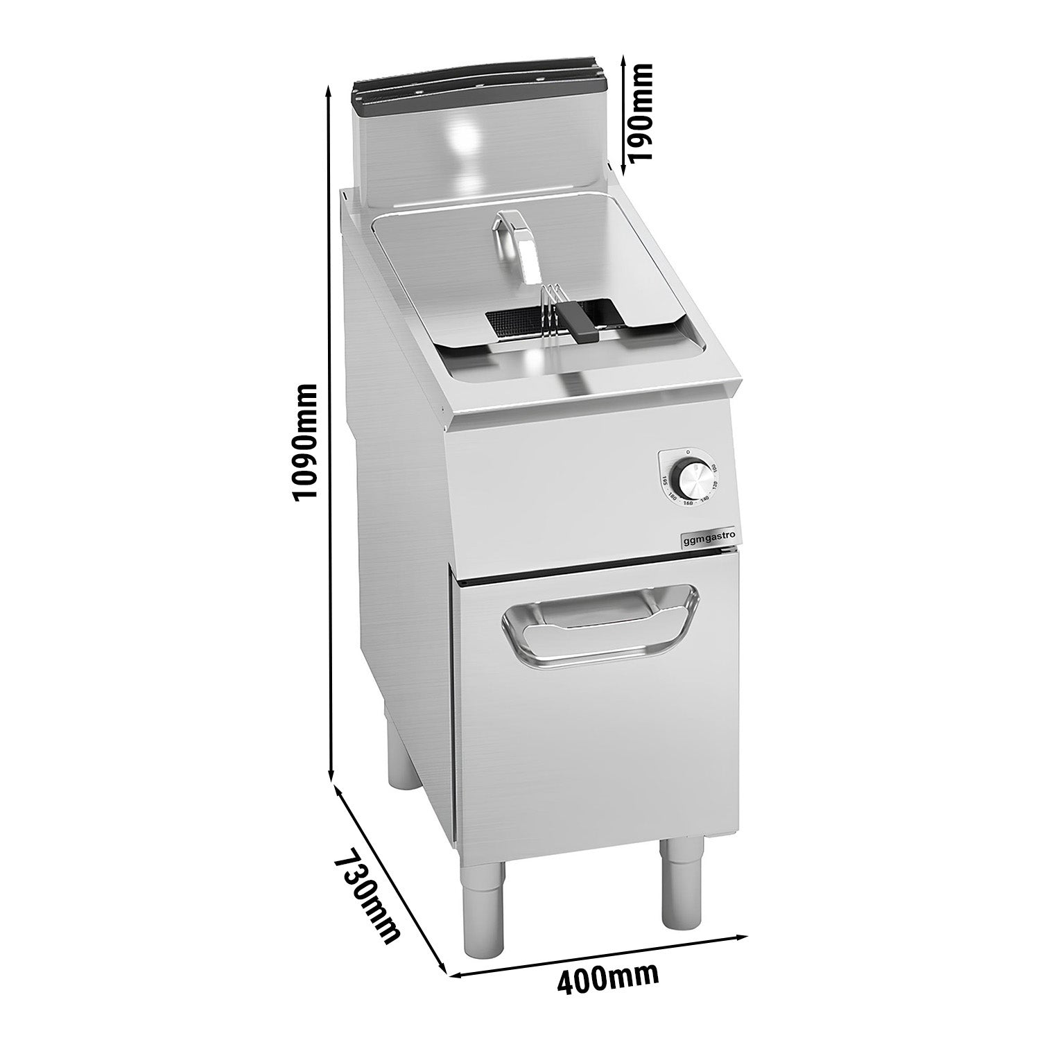 Gass frityrkoker - 18 liter (14 kW)