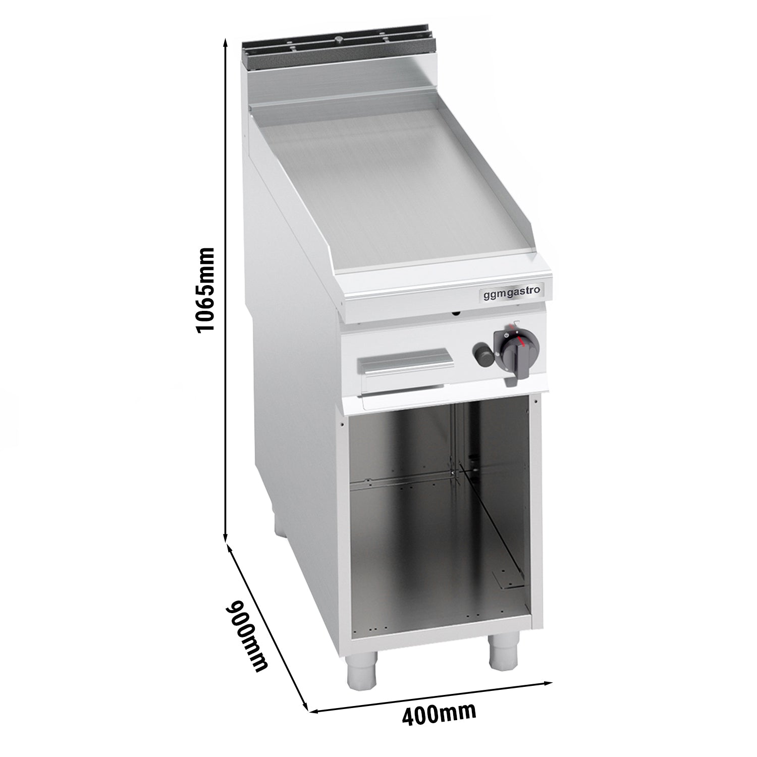 Gass flatgrill - glatt (10 kW)