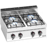 Gasskomfyr - Lorenzo 700 - 800x714 mm - 21,5 kW - 4 bluss
