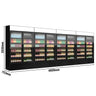 (4 stk.) Displaykjøler - 4 800 mm - 4 800 l - svart