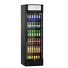 Displaykjøler ECO - 595 mm - 347 l - digitalt display - med 1 glassdør & LED-belysning - +2 °C til +10 °C - svart