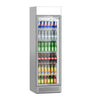 Displaykjøler PREMIUM - 595 mm - 358 l - digitalt display - med 1 glassdør & lyskasse & LED-belysning