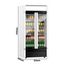 Displaykjøler - 925 mm - 630 l - digital temperaturstyring - med 2 glassdører & LED-belysning - +2 °C til +8 °C