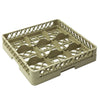 Glassvaskerkurv 1/1 - 500x500mm - 9 rom - Beige - passer til ARU9N