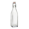 (6 stk.) Bormioli Rocco | Glassflaske - Dublin - med patentkork - 1 l